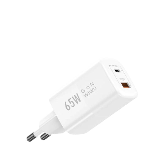 Wiwu Wi-U012 PD + QC Charger 65W Gan