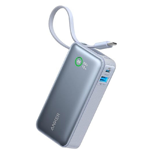 Anker Nano Power Bank (30W,Built-In USB-C Cable)
