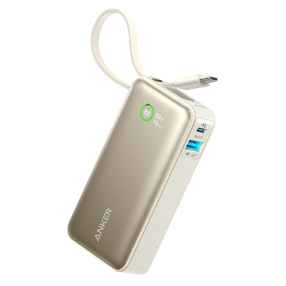 Anker Nano Power Bank (30W,Built-In USB-C Cable)