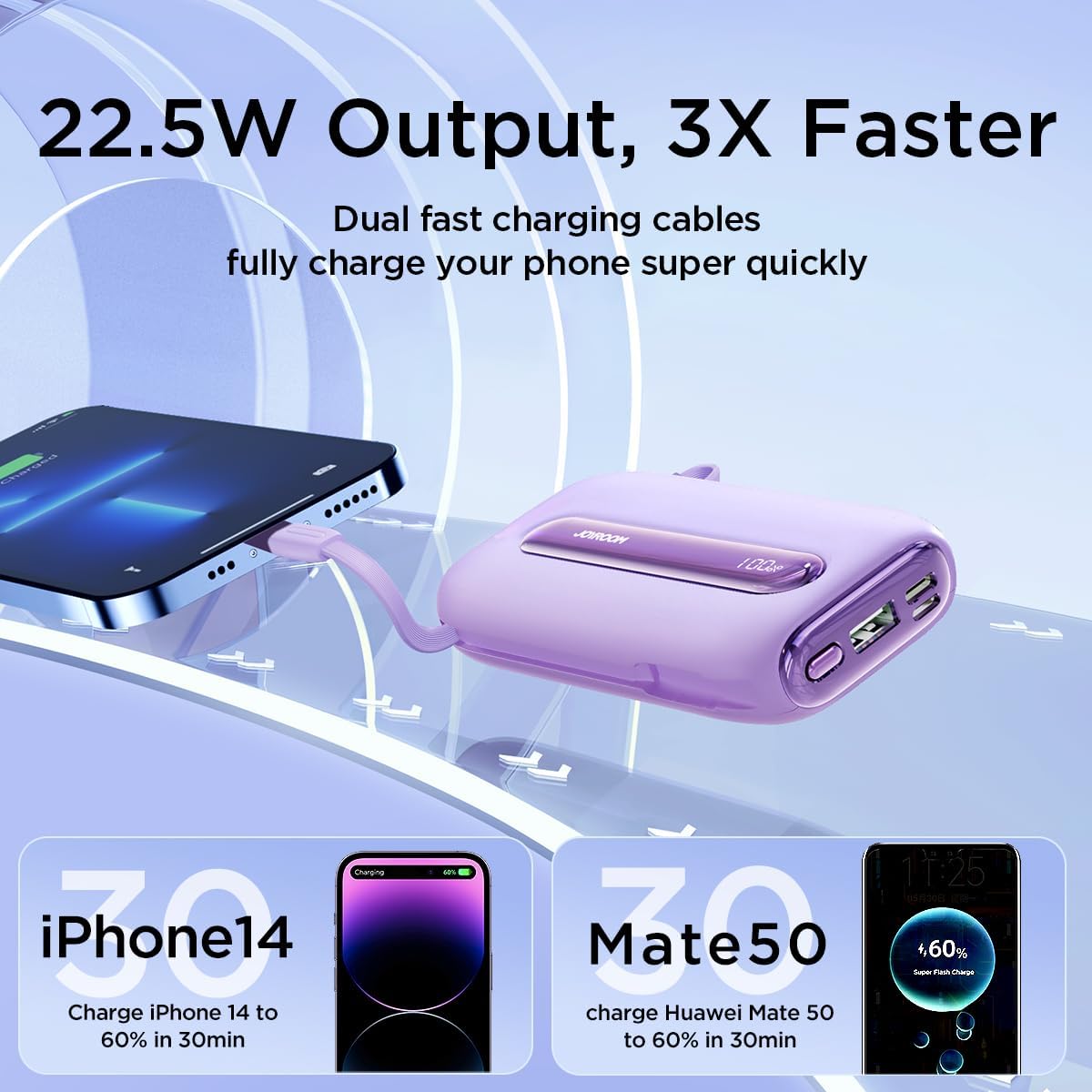JOYROOM JR-L012 Plus 22.5W LED Power Bank 20000mAh