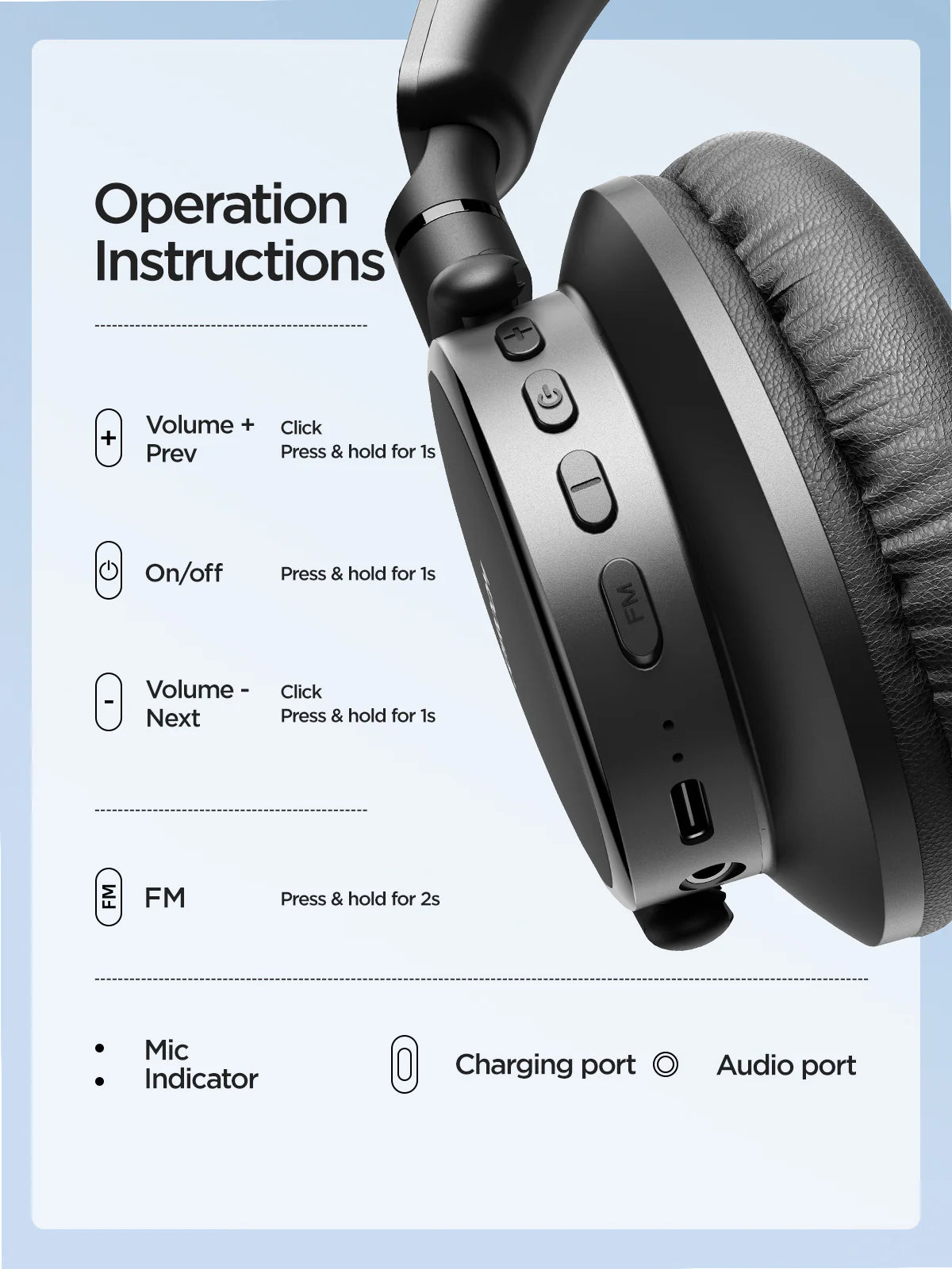 Joyroom JR-OH1 Headset Wireless