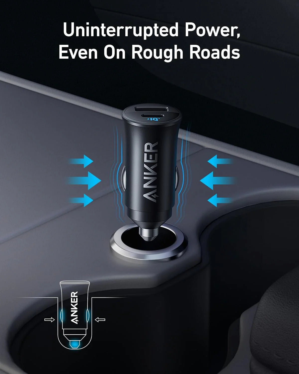 Anker Car Charger 2 Ports TYPE C + A Fast