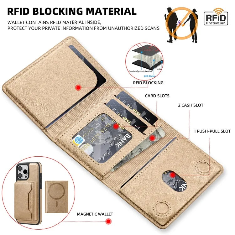MOCOME Phone Card Holder Leather Magnetic