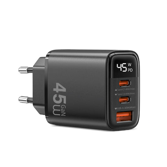 WiWU Firefly 45W PD GaN Fast Charger Wi-G011 2*USB C+USB