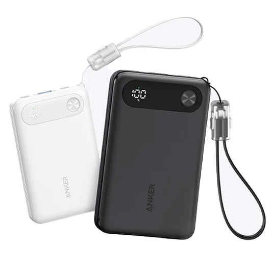 Anker Power Bank (10K, 22.5 , Built-In USB-C Cable)