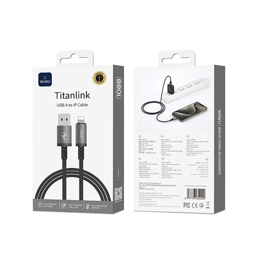 WiWU 1M  Cable with USB A to Lightning