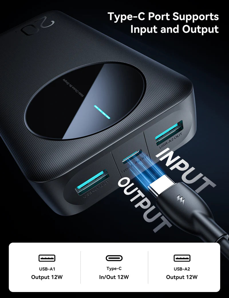 JOYROOM JR-PBF14 2.4A LED Power Bank 20000mAh