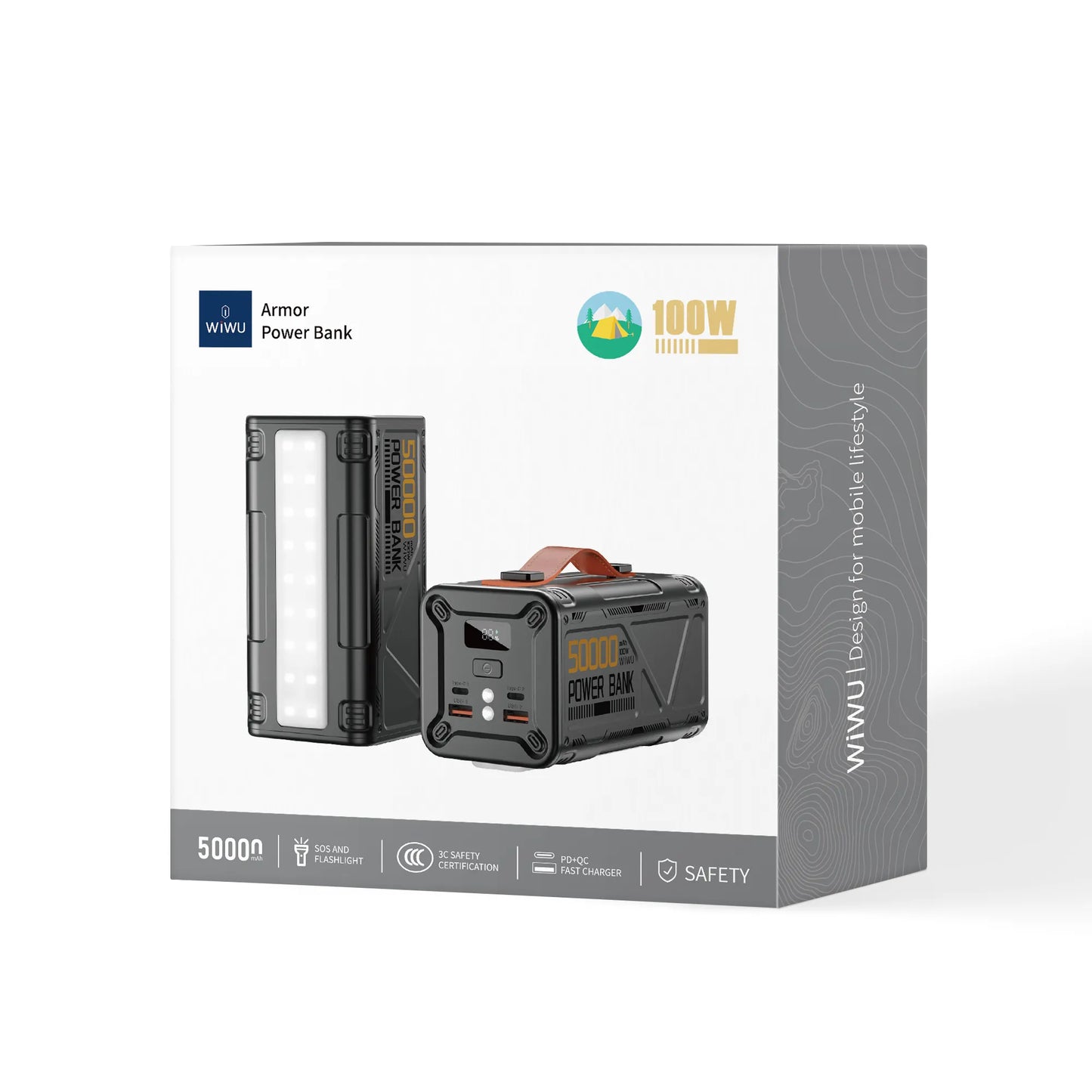 Wiwu Armor Power Bank Wi-P029 50000mAh 100W