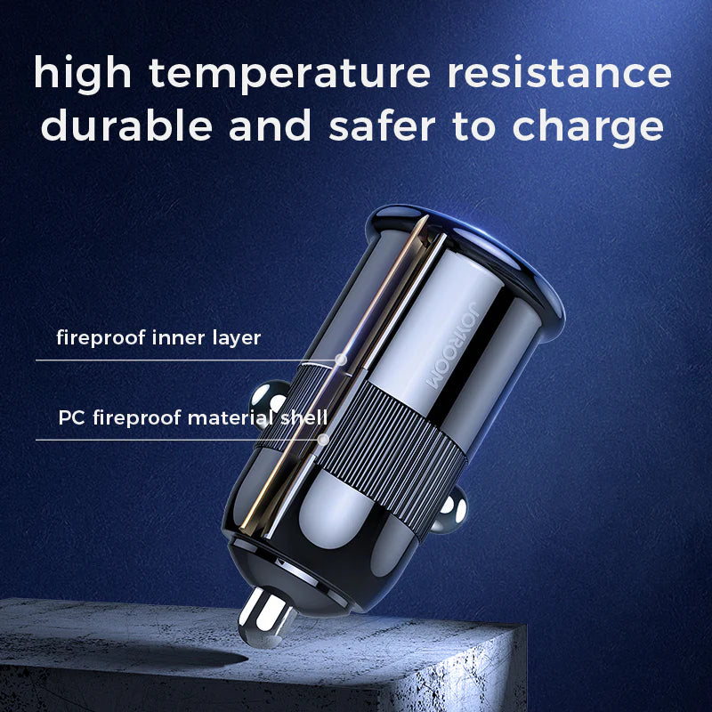 Joyroom C-A06 Mini Dual Port Fast Car Charger 3.1A