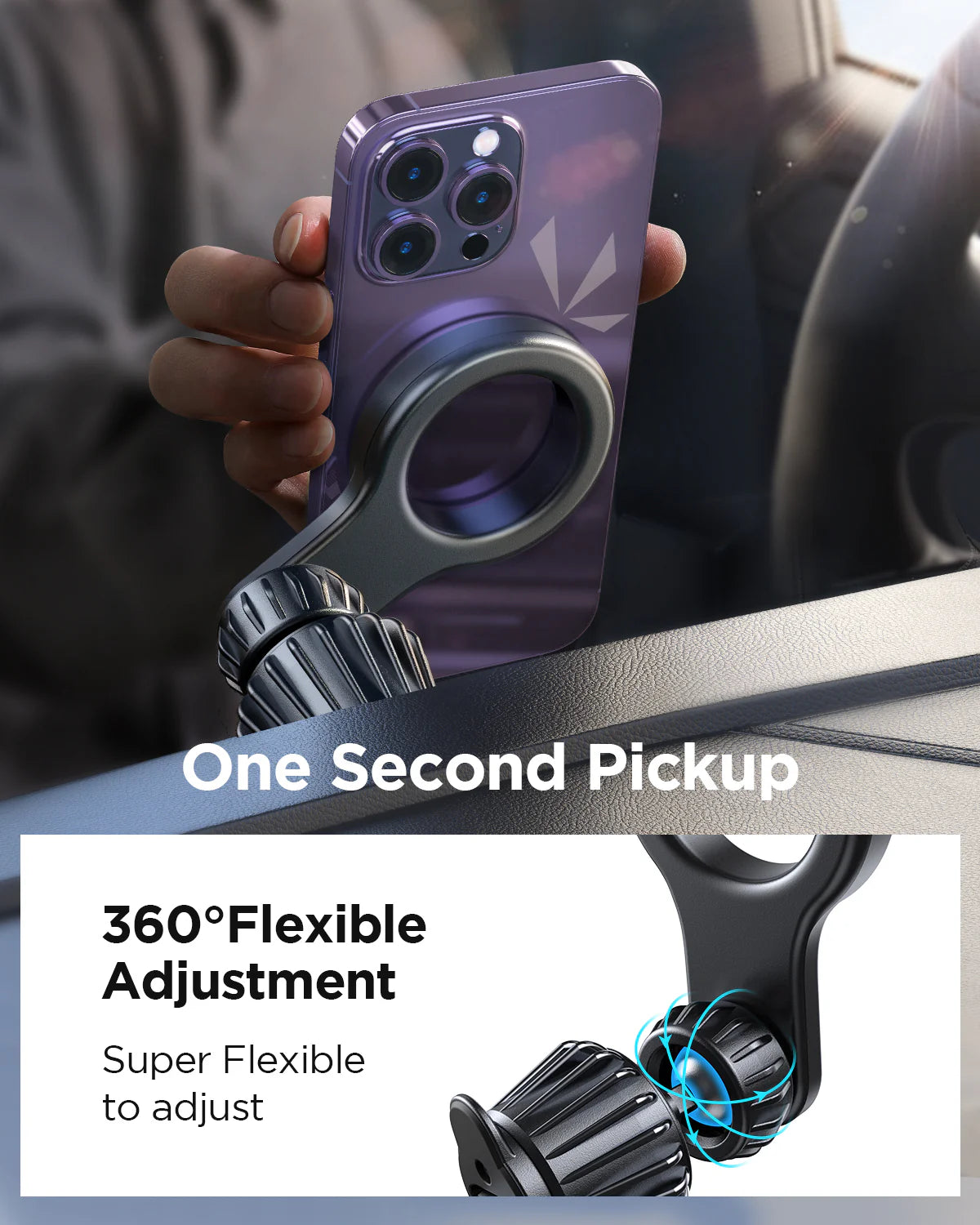 JR-ZS355 Magnetic Car Phone Mount (Air Vent)