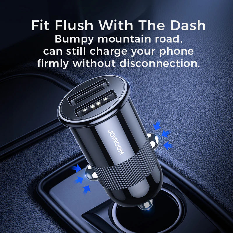 Joyroom C-A06 Mini Dual Port Fast Car Charger 3.1A