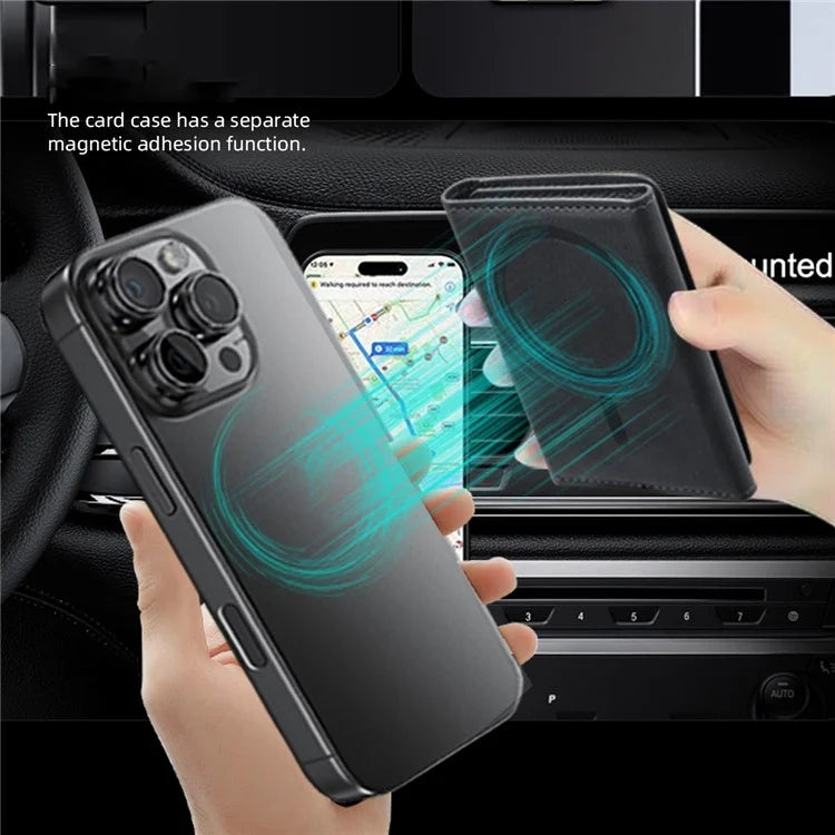 MOCOME Phone Card Holder Leather Magnetic