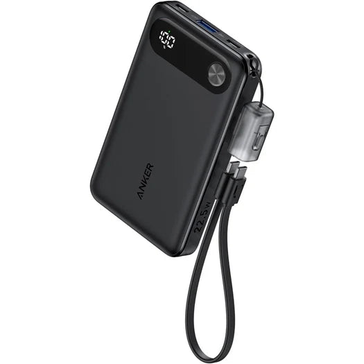 Anker Power Bank (10K, 22.5 , Built-In USB-C Cable)