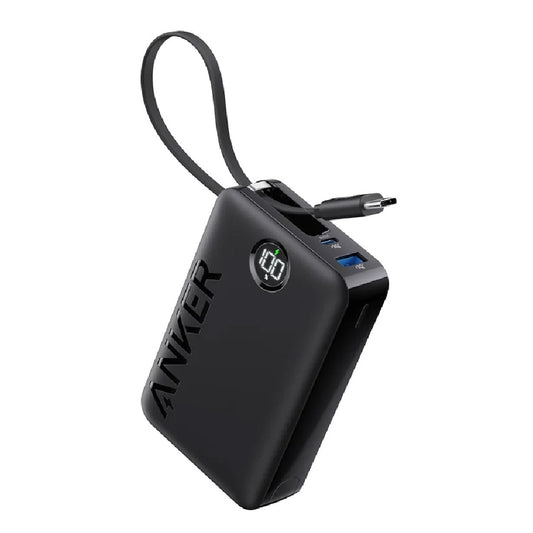 Anker Power Bank (20,000mAh, 22.5W, Built-In USB-C Cable)