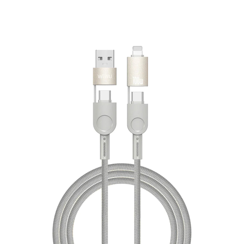 Wiwu Raptor 4 in 1 Cable - Fast Charging 100W