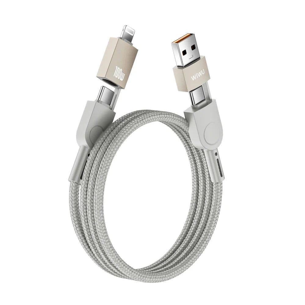 Wiwu Raptor 4 in 1 Cable - Fast Charging 100W